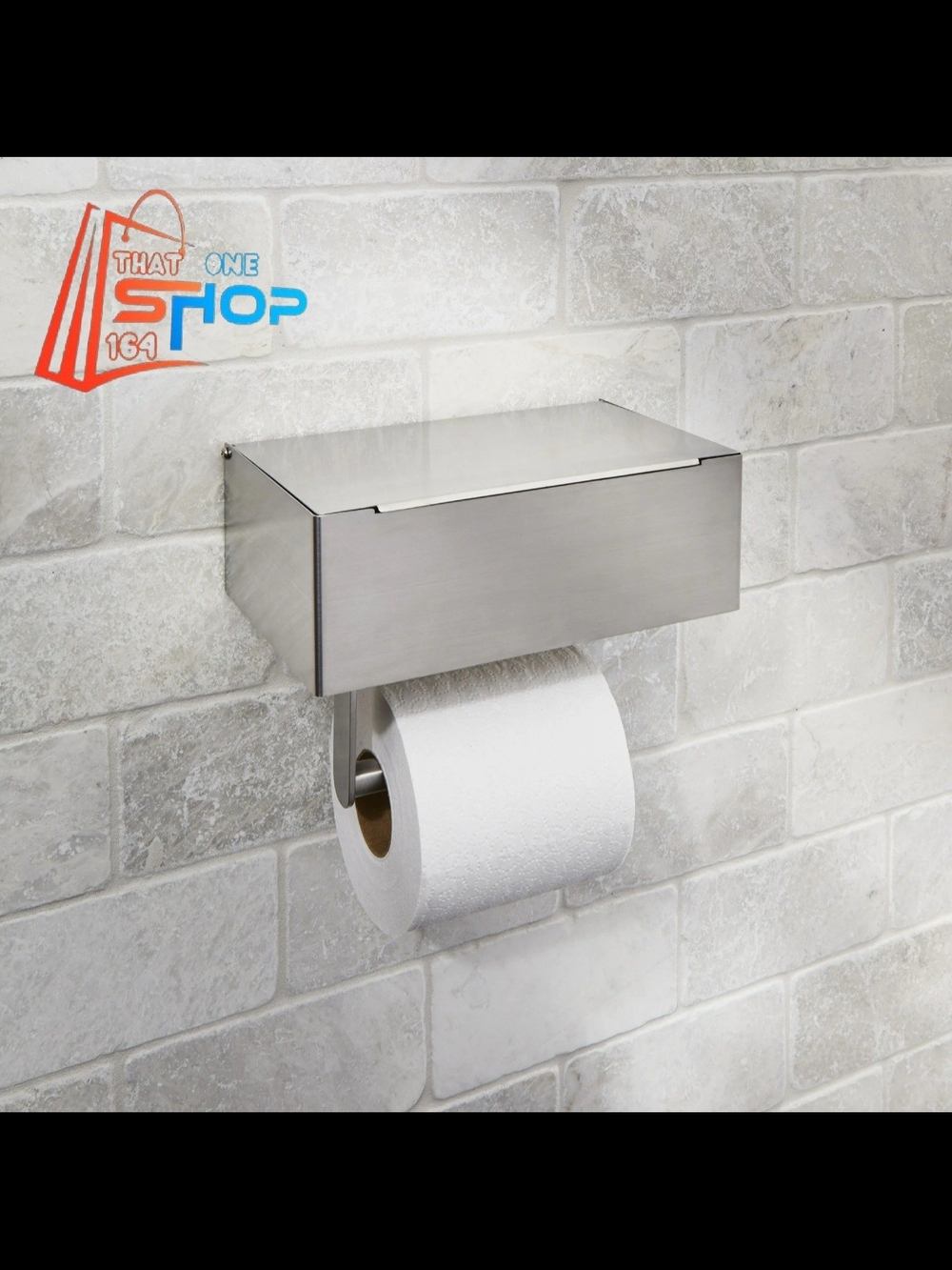 Better Homes & Gardens Toilet Paper Holder with Storage in Satin Nickel